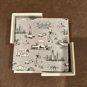 Katie Kime NYC Toile Coaster Set